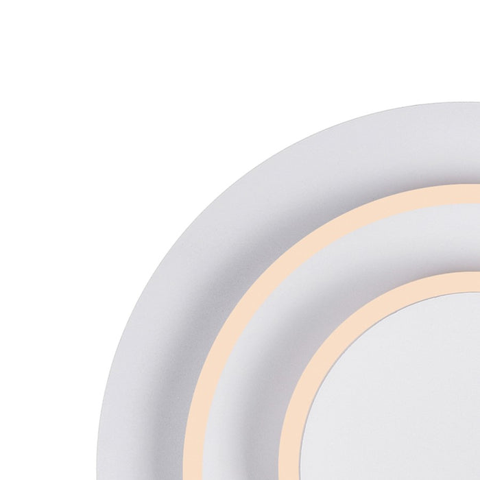 CWI Lighting Private I Circle Trio Wall Sconce, Matte White