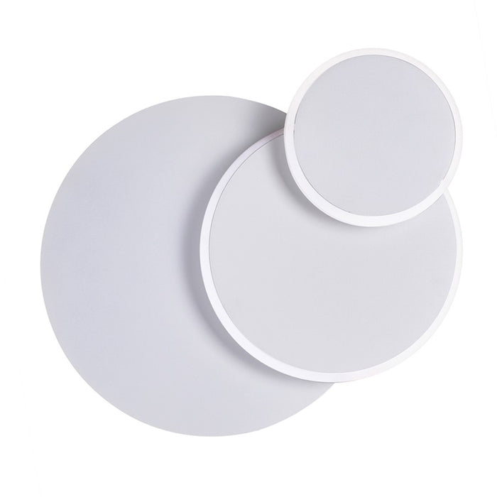 CWI Lighting Private I Circle Trio Wall Sconce, Matte White