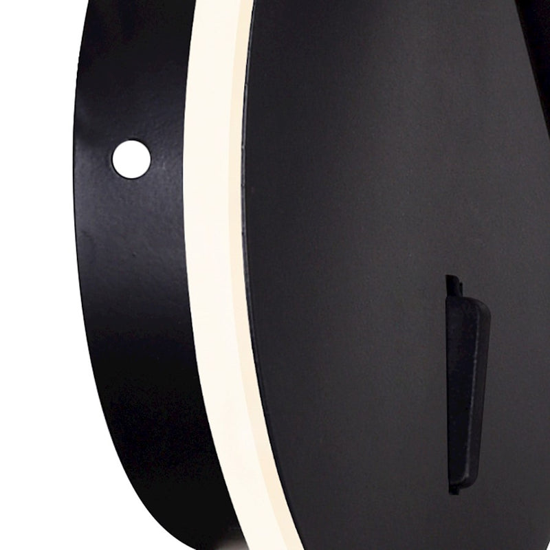 CWI Lighting Private I 6" Round Wall Sconce, Matte Black