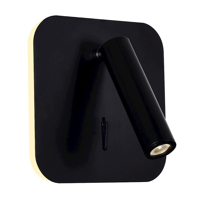 CWI Lighting Private I 6" Square Wall Sconce, Matte Black