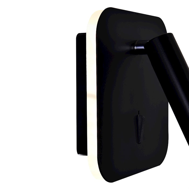 CWI Lighting Private I 6" Square Wall Sconce, Matte Black