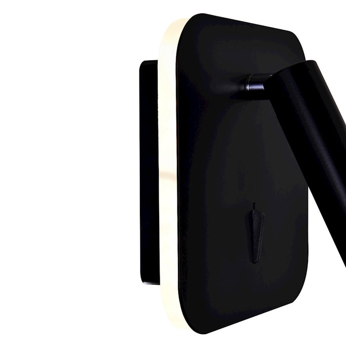 CWI Lighting Private I 6" Square Wall Sconce, Matte Black