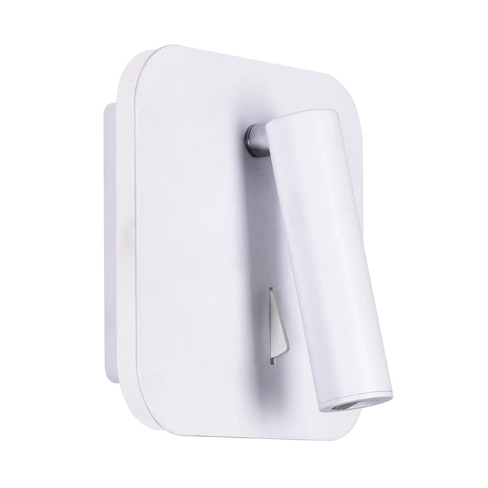 CWI Lighting Private I 6" Wall Sconce, Matte White