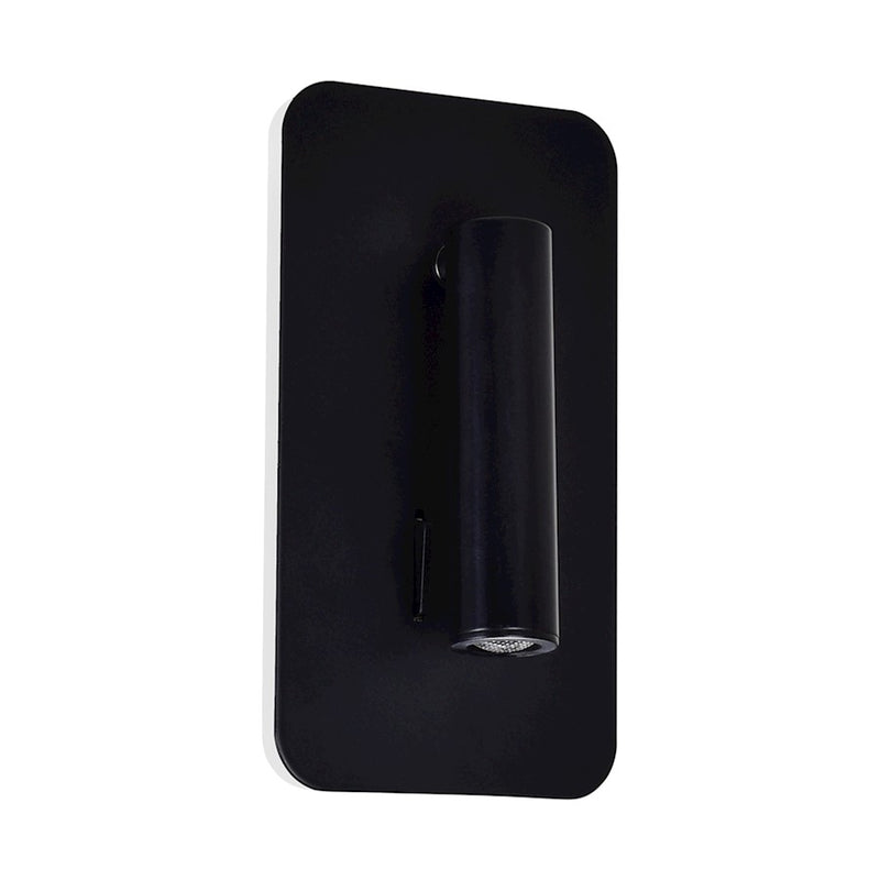 CWI Lighting Private I 6" Rectangular Wall Sconce, Matte Black