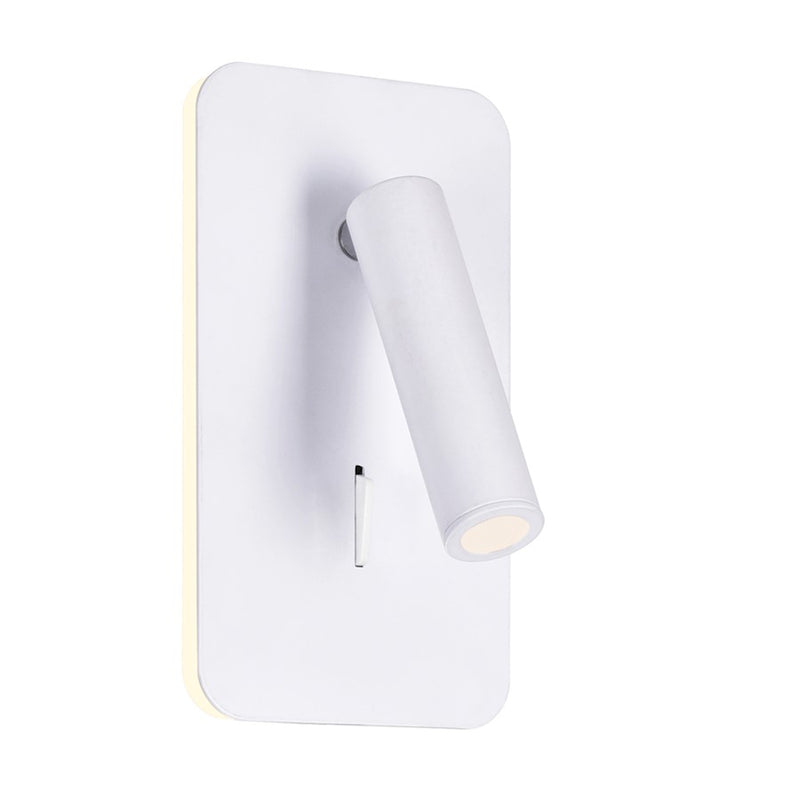 CWI Lighting Private I 6" Rectangular Wall Sconce, Matte White