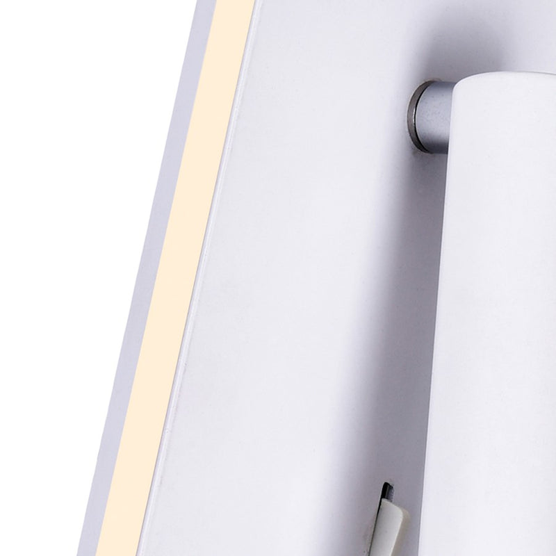 CWI Lighting Private I 6" Rectangular Wall Sconce, Matte White
