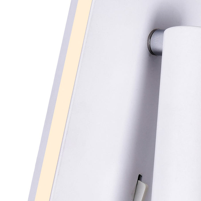 CWI Lighting Private I 6" Rectangular Wall Sconce, Matte White