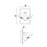 CWI Lighting Private I 6" Rectangular Wall Sconce, Matte White