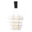 CWI Lighting Gondola Chandelier, Black/Satin Gold