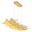 CWI Lighting Gondola Chandelier, Satin Gold