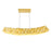 CWI Lighting Gondola Chandelier, Satin Gold