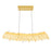 CWI Lighting Gondola Chandelier, Satin Gold