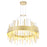 CWI Lighting Millipede 20" Chandelier, Satin Gold