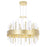 CWI Lighting Millipede 20" Chandelier, Satin Gold