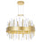 CWI Lighting Millipede 20" Chandelier, Satin Gold