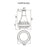 CWI Lighting Millipede 20" Chandelier, Satin Gold