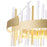 CWI Lighting Millipede 26" Chandelier, Satin Gold