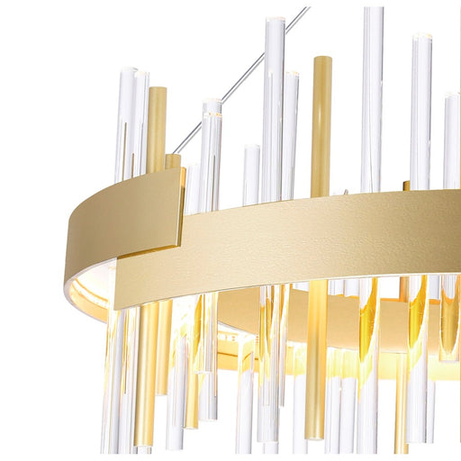 CWI Lighting Millipede 26" Chandelier, Satin Gold