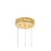 CWI Lighting Millipede 26" Chandelier, Satin Gold