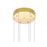 CWI Lighting Millipede 32" Chandelier, Satin Gold