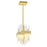 CWI Lighting Millipede Mini Pendant, Satin Gold