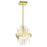 CWI Lighting Millipede Mini Pendant, Satin Gold