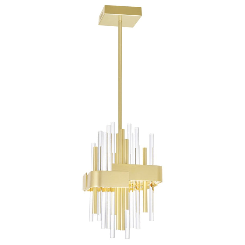 CWI Lighting Millipede Mini Pendant, Satin Gold