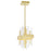 CWI Lighting Millipede Mini Pendant, Satin Gold