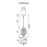 CWI Lighting Millipede Mini Pendant, Satin Gold