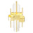 CWI Lighting Millipede Wall Light, Satin Gold