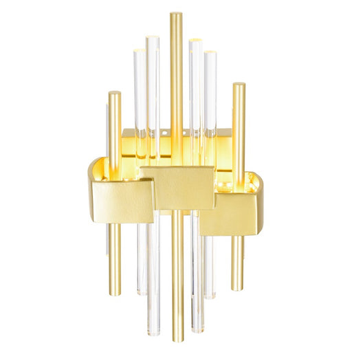 CWI Lighting Millipede Wall Light, Satin Gold