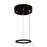 CWI Lighting Guadiana 24" Chandelier, Black/Satin Gold/Clear