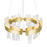 CWI Lighting Guadiana 24" Chandelier, Satin Gold/Clear