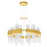 CWI Lighting Guadiana 32" Chandelier, Satin Gold/Clear - 1246P32-602