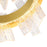 CWI Lighting Guadiana 32" Chandelier, Satin Gold/Clear
