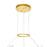 CWI Lighting Guadiana 32" Chandelier, Satin Gold/Clear