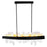 CWI Lighting Guadiana 39" Chandelier, Black/Satin Gold/Clear