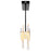 CWI Lighting Guadiana 39" Chandelier, Black/Satin Gold/Clear