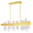 CWI Lighting Guadiana 39" Chandelier, Satin Gold/Clear