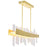 CWI Lighting Guadiana 39" Chandelier, Satin Gold/Clear