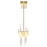 CWI Lighting Guadiana 39" Chandelier, Satin Gold/Clear