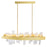 CWI Lighting Guadiana 39" Chandelier, Satin Gold/Clear
