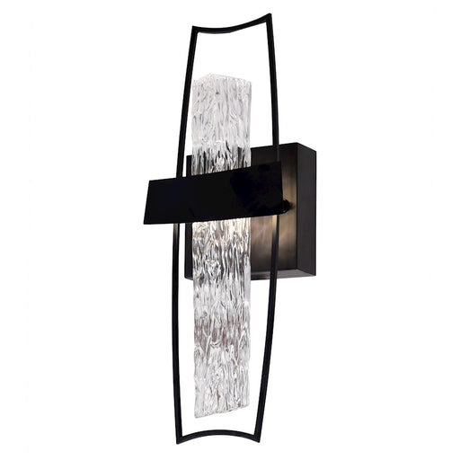 CWI Lighting Guadiana Wall Light, Black/Satin Gold/Clear - 1246W5-101