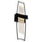 CWI Lighting Guadiana Wall Light, Black/Clear