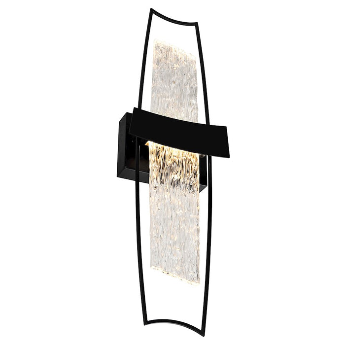 CWI Lighting Guadiana Wall Light, Black/Clear