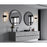 CWI Lighting Guadiana Wall Light, Black/Clear