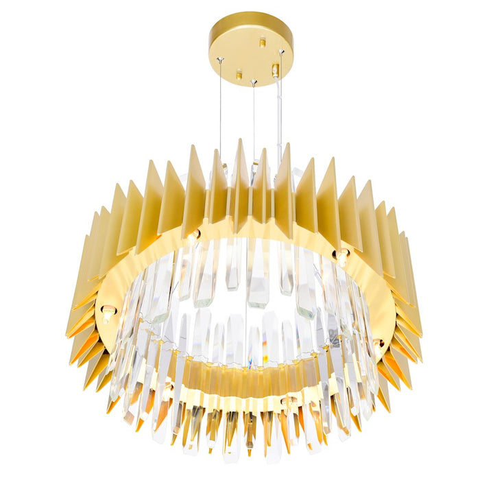 CWI Lighting Cityscape 12 Light Chandelier, Satin Gold