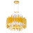 CWI Lighting Cityscape 12 Light Chandelier, Satin Gold