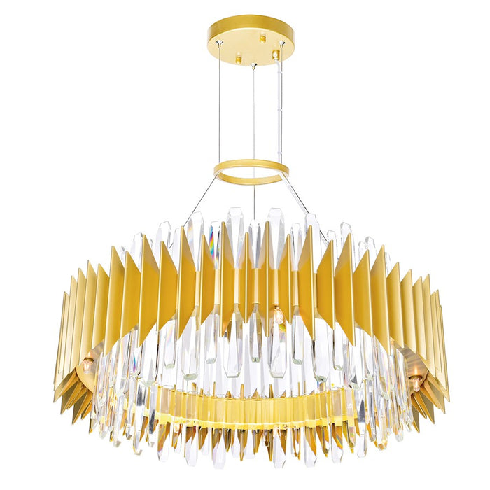 CWI Lighting Cityscape 18 Light Chandelier, Satin Gold