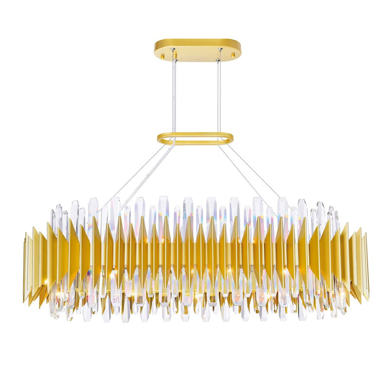 CWI Lighting Cityscape 20 Light Chandelier, Satin Gold